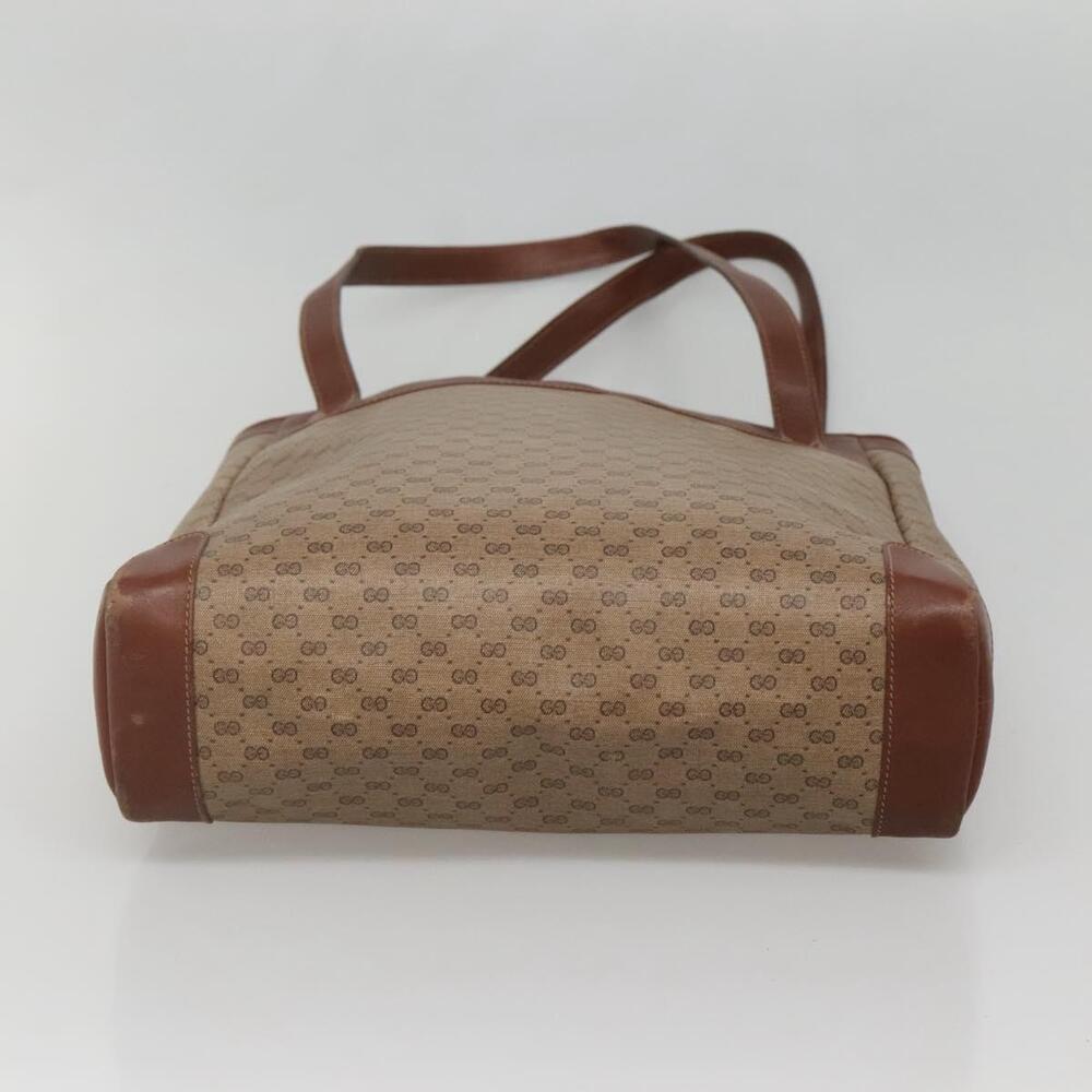 GUCCI Micro GG Supreme Tote Bag Pvc Beige Gold 002 37 002 37 - Picture 9 of 13